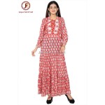 Women umbrella Hand block dress