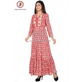 Women umbrella Hand block dress