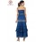 Women petite Grey A-Line Self-Striped Tired Dress
