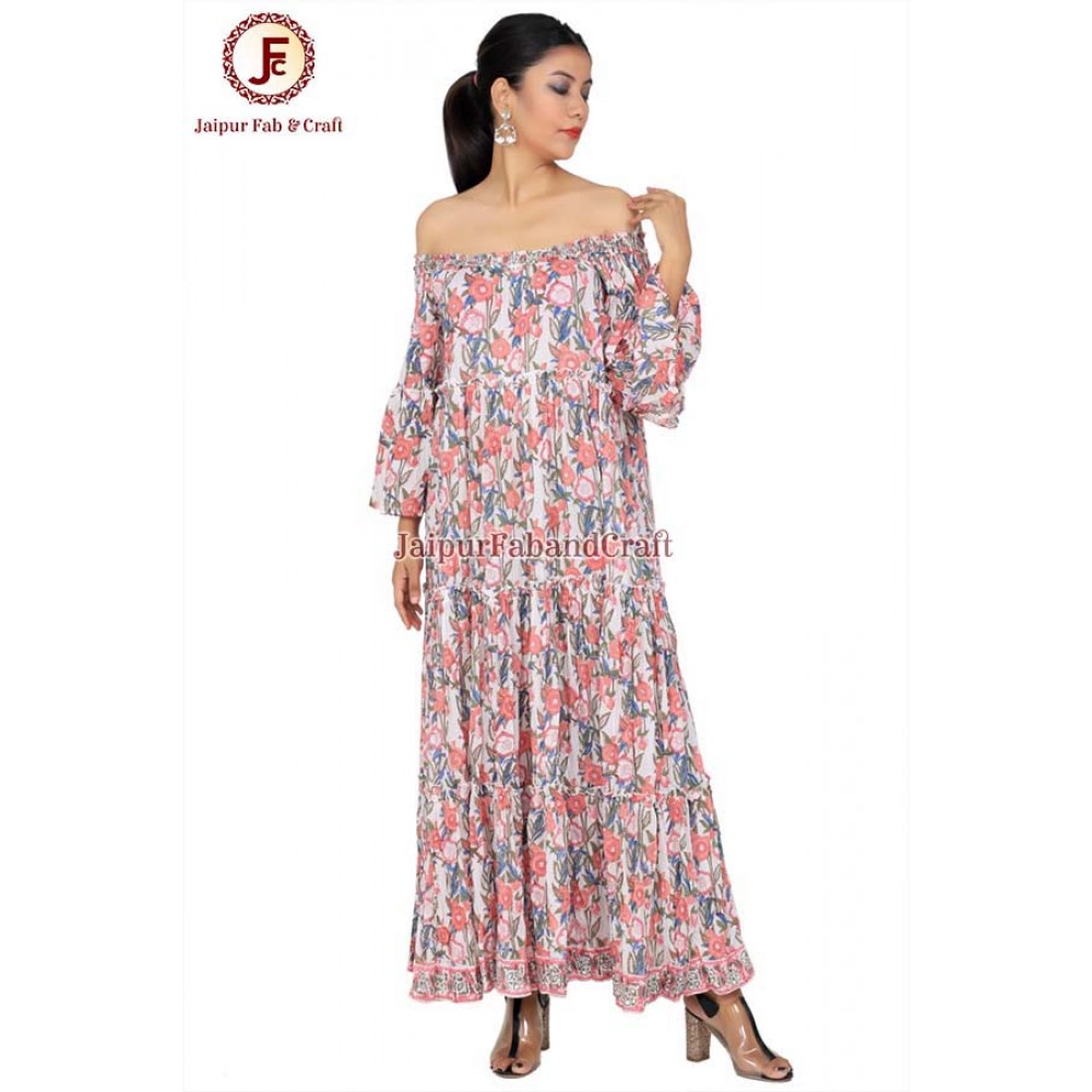 Women Off shoulder flayer Dress