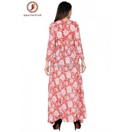 Women umbrella Hand block Maxi dress