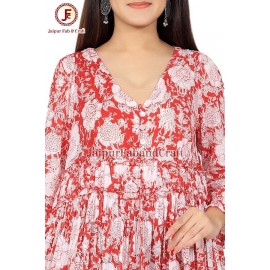 Women umbrella Hand block Maxi dress