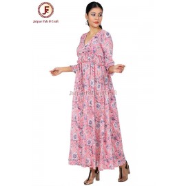 Women umbrella Hand block Maxi dress