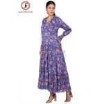 Women Cord neckline maxi dress
