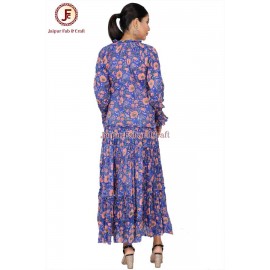Women Cord neckline maxi dress