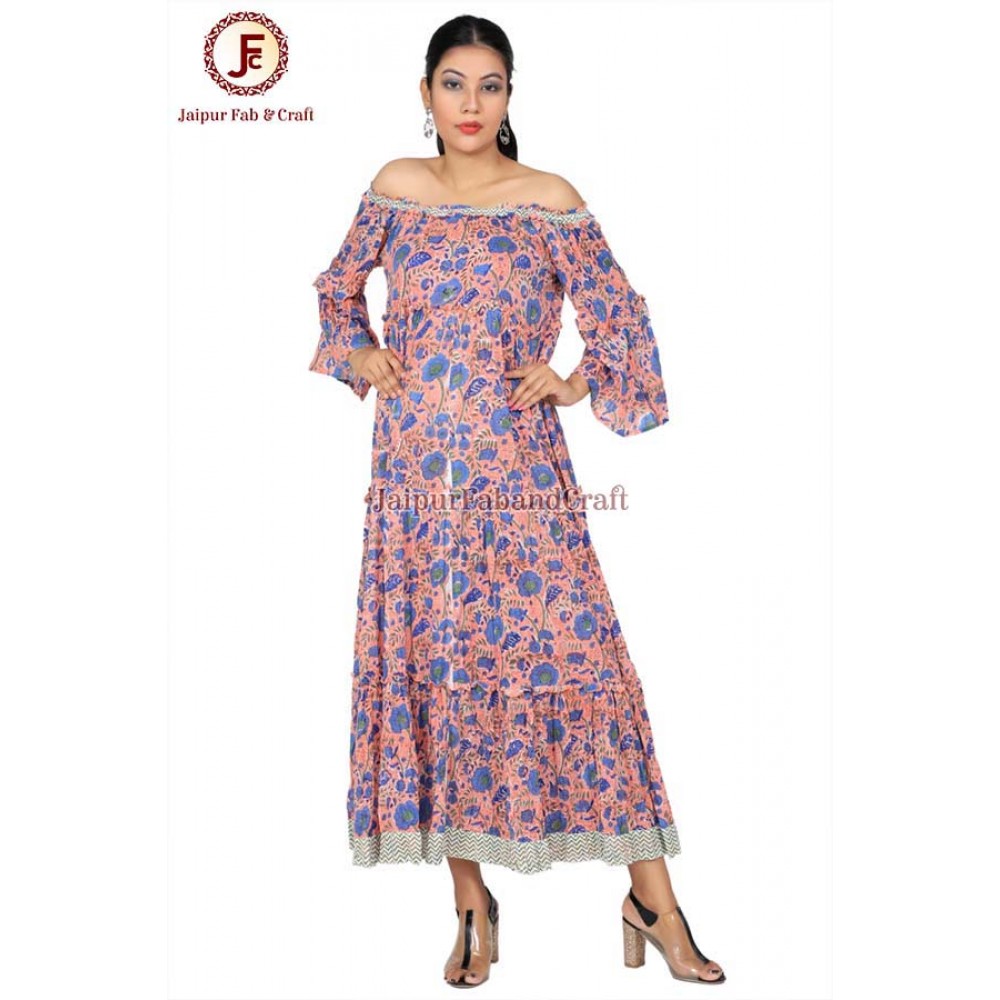 Women Off shoulder flayer Dress