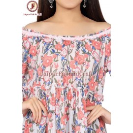 Women Off shoulder flayer Dress