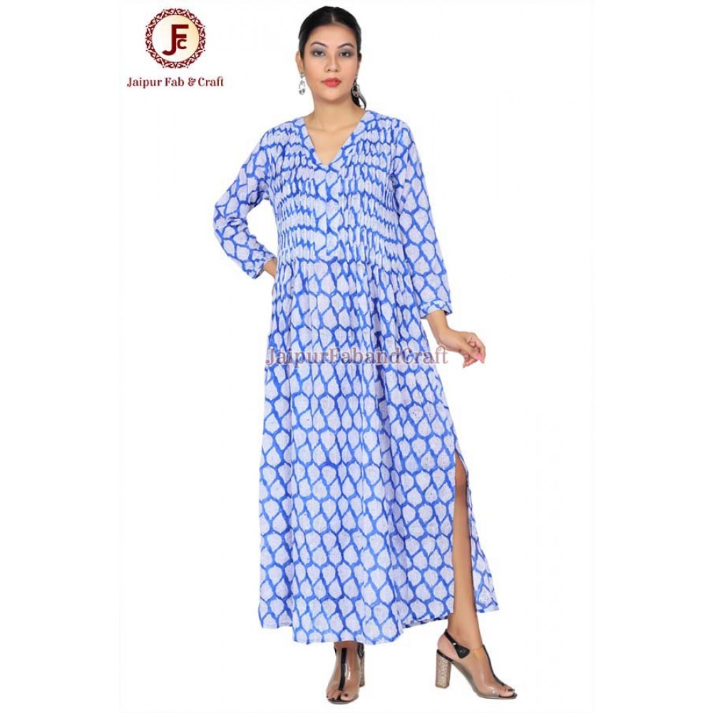 Women Side slit flare maxi dress