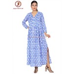 Women Side slit flare maxi dress
