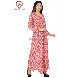 Women Side slit flare maxi dress