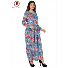 Women Side slit flare maxi dress