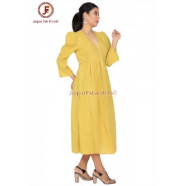 Women petite Gathered flayer Dress
