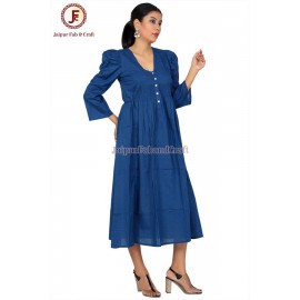 Women petite Gathered flayer Dress