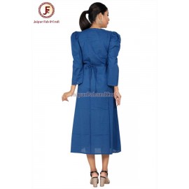 Women petite Gathered flayer Dress