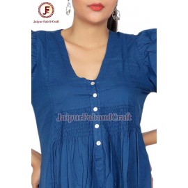 Women petite Gathered flayer Dress
