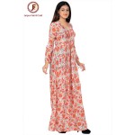 Women Side slit flare maxi dress