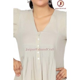 Women petite Gathered flayer Dress