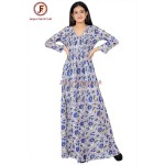 Women Side slit flare maxi dress