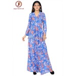 Women Side slit flare maxi dress
