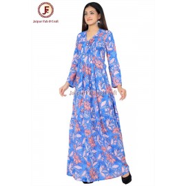 Women Side slit flare maxi dress