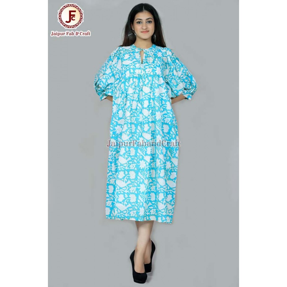 Women adorable gather A-line umbrella dress