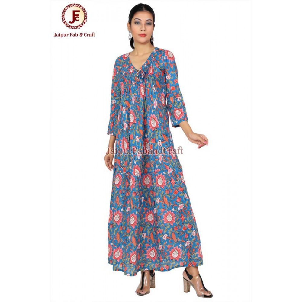 Women Side slit flare maxi dress