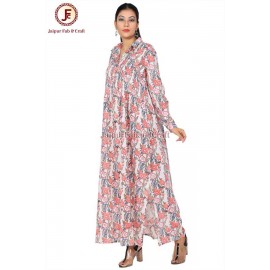 Women Collared Side Slit Dress