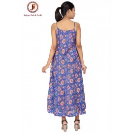 Women Halter Neck Front tie Flayered Dress