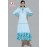 Women adorable hand block print A line frill dress