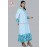 Women adorable hand block print A line frill dress