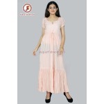 Women Hand block print Maxi dress