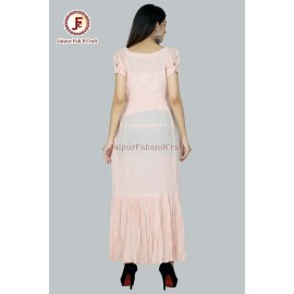 Women Hand block print Maxi dress