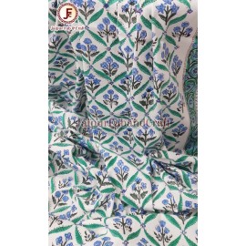 Cotton Hand block print bedsheet 