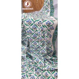 Cotton Hand block print bedsheet 