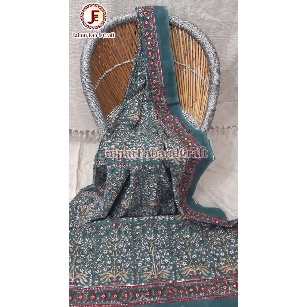 Cotton Hand block print bedsheet 