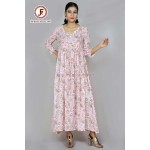 Women umbrella Hand block Maxi dress
