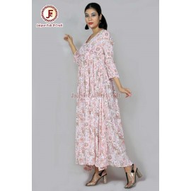 Women umbrella Hand block Maxi dress