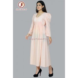 Women petite Gathered flayer Dress