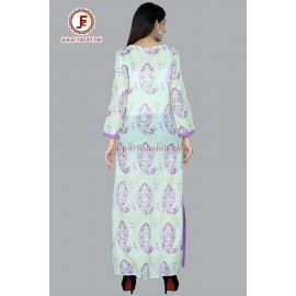 Women Straight Slit Draw string dress