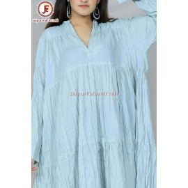 Women free size tired maxi dress