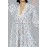 Plunge neck flayer dress