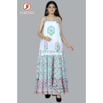 Self - striped umbrella dress