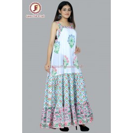 Self - striped umbrella dress