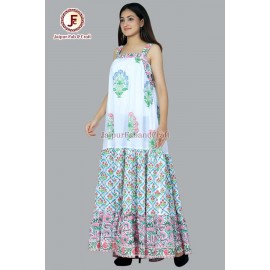 Self - striped umbrella dress