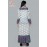 Women adorable hand block print A line frill dress