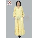 Women stripes Bishop sleeves maxi dress