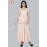 Women Baby pink solid Draw string maxi dress