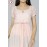 Women Baby pink solid Draw string maxi dress