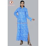 Women Collared Side Slit Dress