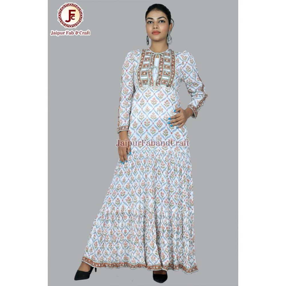 Women umbrella Hand block dress